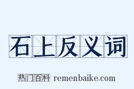 石上反义词是什么意思的图片
